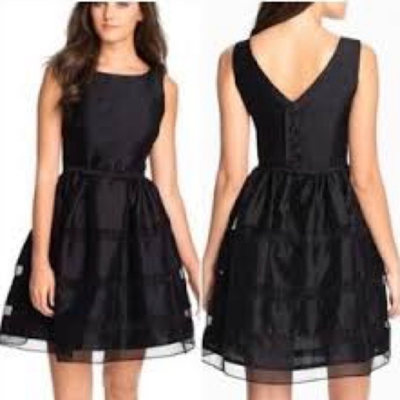 Just...Taylor Dresses & Skirts - NWT Taylor Sleeveless Organza Little Black Cocktail Dress Sz 6